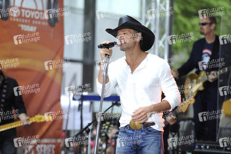Tim McGraw live in der NBC Show 'Today', New York