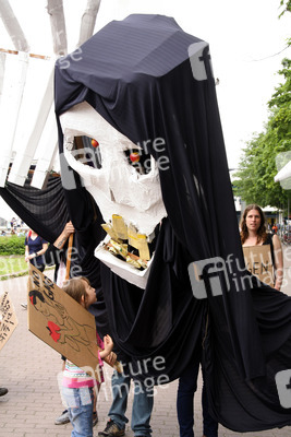 Demonstration gegen Monsanto, TTPI und für Tempelhof