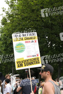 Demonstration gegen Monsanto, TTPI und für Tempelhof