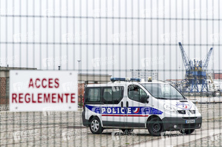 Flüchtlinge im Flüchtlingslager in Calais