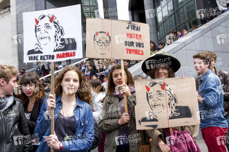 Demonstration gegen die Front National, Paris
