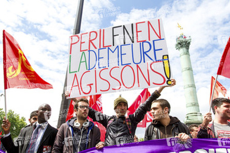 Demonstration gegen die Front National, Paris
