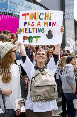 Demonstration gegen die Front National, Paris
