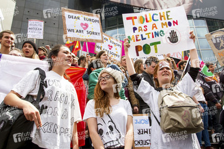 Demonstration gegen die Front National, Paris