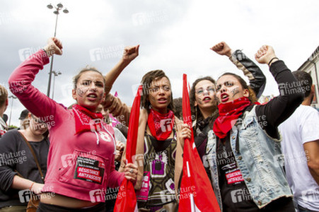 Demonstration gegen die Front National, Paris