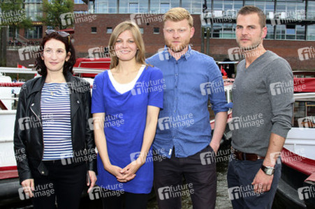 Barkassen Locationtour mit den Nominierten des Studio Hamburg Nachwuchspreises 2014, Hamburg