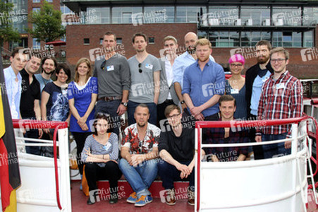 Barkassen Locationtour mit den Nominierten des Studio Hamburg Nachwuchspreises 2014, Hamburg