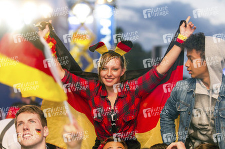 WM-Fanmeile beim Spiel Deutschland gegen Ghana, Berlin