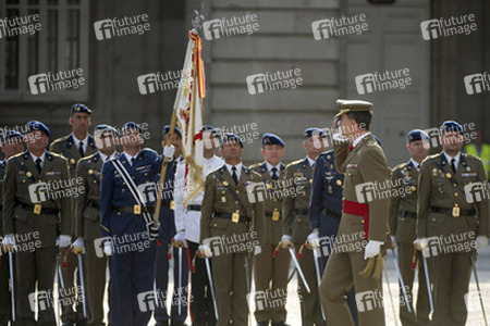 König Felipe empfängt die Armee und die Guardia Civil, Madrid