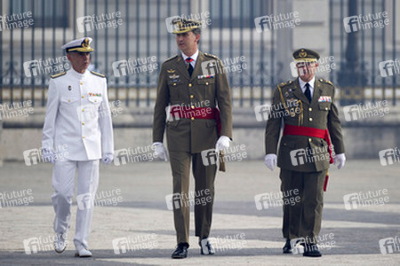 König Felipe empfängt die Armee und die Guardia Civil, Madrid