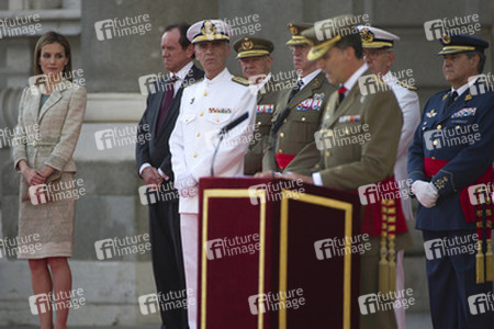 König Felipe empfängt die Armee und die Guardia Civil, Madrid