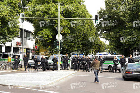 Demonstration gegen die bevorstehende Räumung der Gerhard-Hauptmann-Schule, Berlin