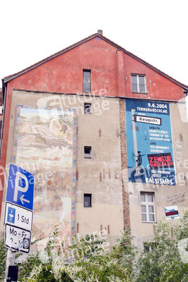 Demonstration gegen die bevorstehende Räumung der Gerhard-Hauptmann-Schule, Berlin