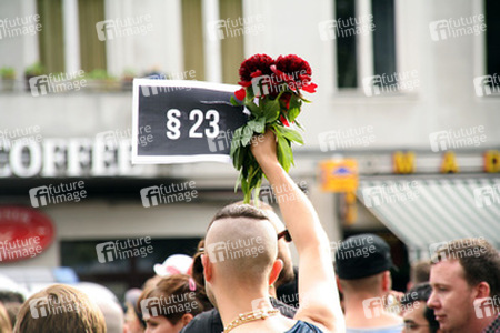 Demonstration gegen die bevorstehende Räumung der Gerhard-Hauptmann-Schule, Berlin