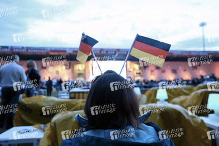 Public Viewing Deutschland gegen Algerien im WM-Wohnzimmer, Berlin