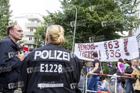 Demonstrationen gegen Räumung der besetzten Gerhart-Hauptmann-Schule, Berlin