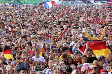 WM-Fanfest beim Spiel Deutschland gegen Frankreich, Hamburg