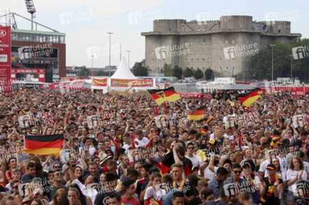 WM-Fanfest beim Spiel Deutschland gegen Frankreich, Hamburg