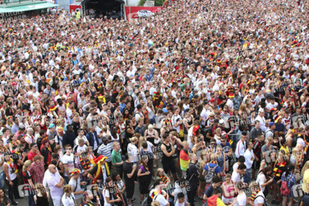 WM-Fanfest beim Spiel Deutschland gegen Frankreich, Hamburg