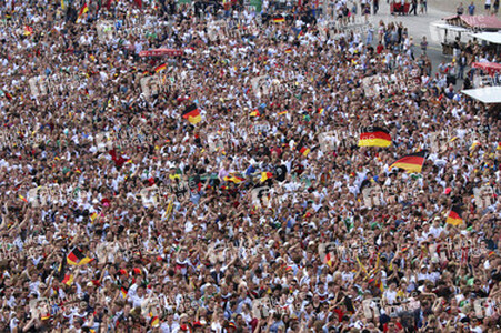 WM-Fanfest beim Spiel Deutschland gegen Frankreich, Hamburg