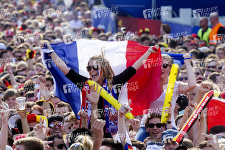 WM-Fanmeile beim Spiel Deutschland gegen Frankreich, Berlin
