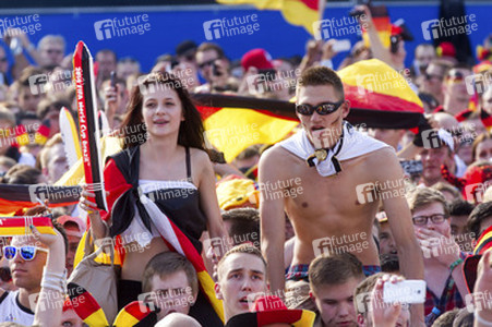 WM-Fanmeile beim Spiel Deutschland gegen Frankreich, Berlin