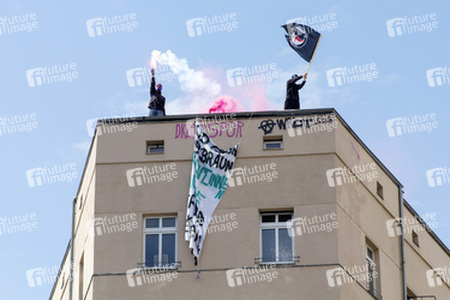 Demonstration für das Bleiberecht der Flüchtlinge aus der Gerhart-Hauptmann-Schule, Berlin