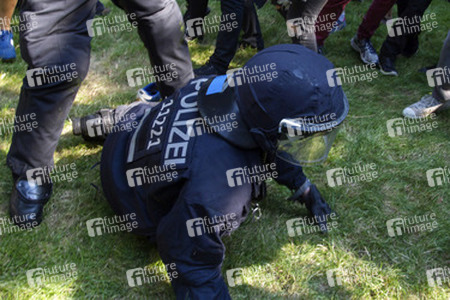 Demonstration für das Bleiberecht der Flüchtlinge aus der Gerhart-Hauptmann-Schule, Berlin