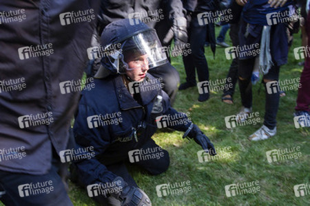 Demonstration für das Bleiberecht der Flüchtlinge aus der Gerhart-Hauptmann-Schule, Berlin