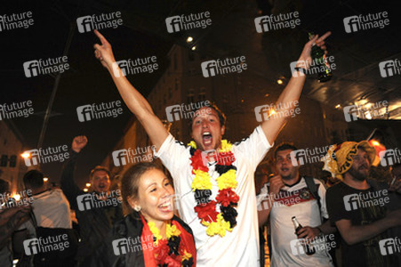 Fanfeier nach Halbfinalsieg der deutschen WM-Mannschaft, Berlin