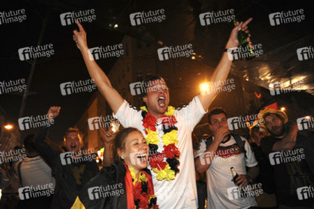 Fanfeier nach Halbfinalsieg der deutschen WM-Mannschaft, Berlin