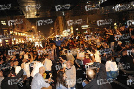 Fanfeier nach Halbfinalsieg der deutschen WM-Mannschaft, Berlin