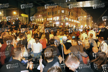 Fanfeier nach Halbfinalsieg der deutschen WM-Mannschaft, Berlin