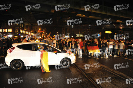 Fanfeier nach Halbfinalsieg der deutschen WM-Mannschaft, Berlin