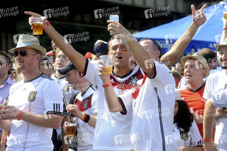 Puiblic Viewing beim WM-Spiel Deutschland gegen Brasilien, New York