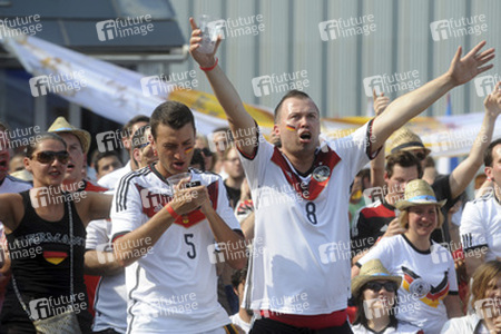 Puiblic Viewing beim WM-Spiel Deutschland gegen Brasilien, New York