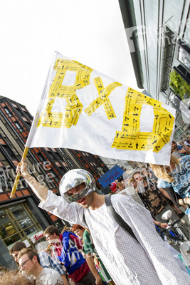 Demoparade gegen Fashion Terror und für Faire Mode und Trashion, Berlin