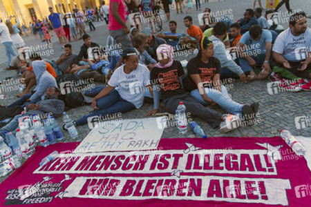 Hungerstreik vor dem Brandenburger Tor, Berlin