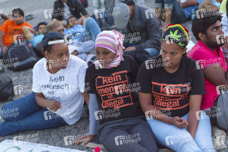 Hungerstreik vor dem Brandenburger Tor, Berlin