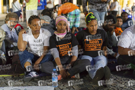 Hungerstreik vor dem Brandenburger Tor, Berlin