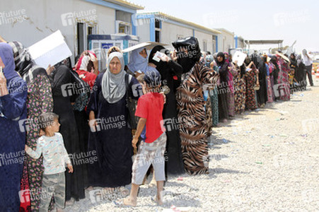Flüchtlingscamp Khazir nahe der Stadt Erbil im Nordirak
