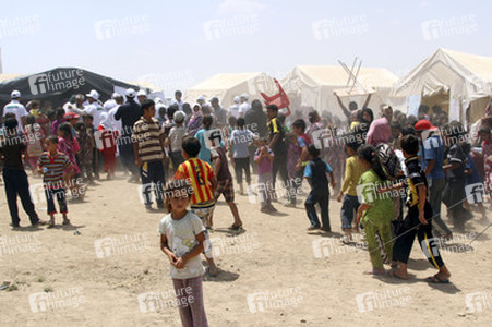 Flüchtlingscamp Khazir nahe der Stadt Erbil im Nordirak
