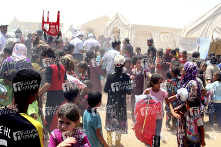 Flüchtlingscamp Khazir nahe der Stadt Erbil im Nordirak