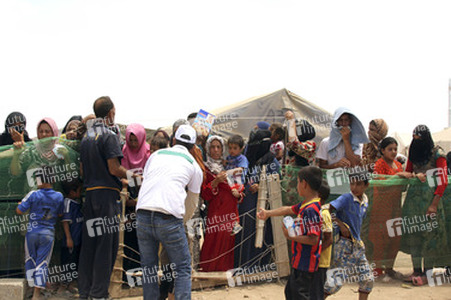 Flüchtlingscamp Khazir nahe der Stadt Erbil im Nordirak