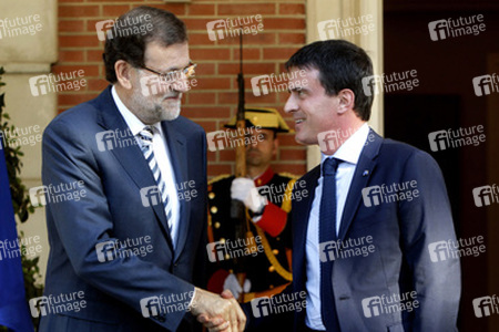 Manuel Valls besucht Mariano Rajoy, Madrid