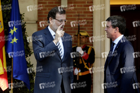 Manuel Valls besucht Mariano Rajoy, Madrid