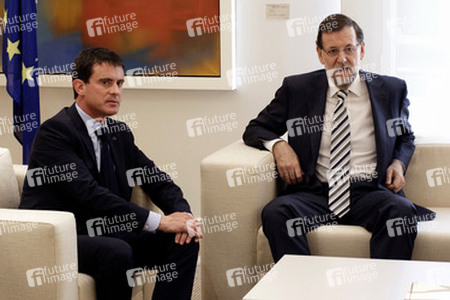 Manuel Valls besucht Mariano Rajoy, Madrid