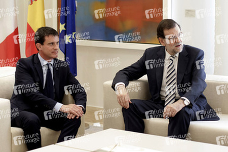 Manuel Valls besucht Mariano Rajoy, Madrid