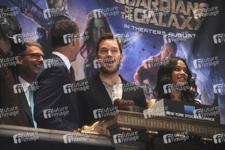 'Guardians Of The Galaxy' Cast im New York Stock Exchange