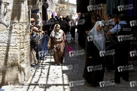 Absperrungen am Tempelberg, Jerusalem